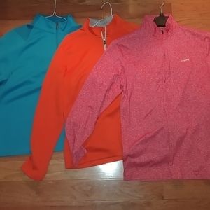 2 Izod and 1 chaps quarter zips